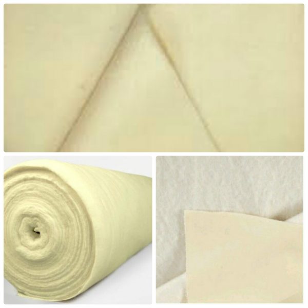 Curtain Bonded Cotton lining & Interlining ivory colour